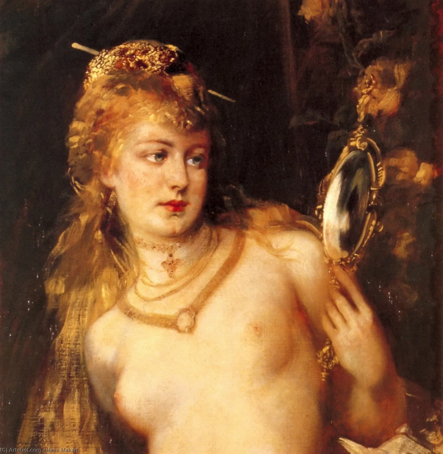 I cinque sensi - La vista, dettaglioÖsterreichische Galerie Belvedere, Vienna